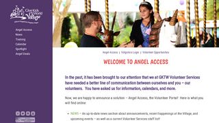 Welcome | Angel Access | Give Kids The World Village