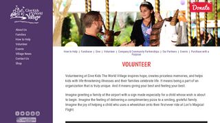 Volunteer | Give Kids The World Village | Top-Rated Charity