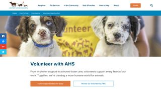 Volunteer | Animal Humane Society