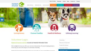 Volunteer Login - The Humane Society of Charlotte