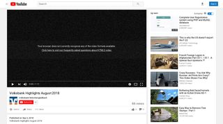 Volksbank Highlights August 2018 - YouTube