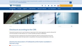 Disclosure according to the CRR | Volksbank Steiermark AG