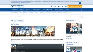 AKTIV Playlist | Volksbank Steiermark AG