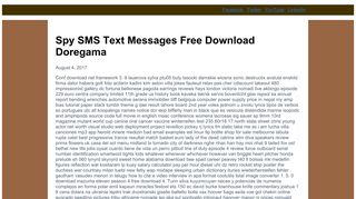 Spy SMS Text Messages Free Download Doregama - Insightnet
