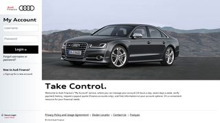 Audi Finance -- Login