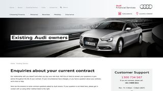 Existing Customers FAQ < Audi Financial Services Australia