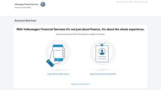 Volkswagen Financial Services - Account Services