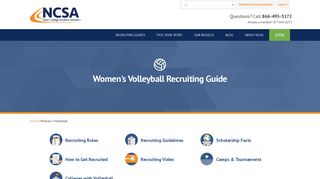 Women's Volleyball Recruiting and Scholarship Guide - NCSA