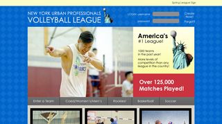NY Urban Professionals League / #1 NYC Volleyball League