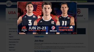 Join USA Volleyball - Team USA
