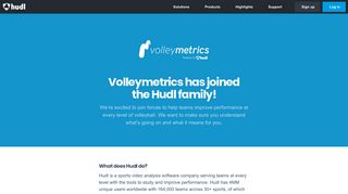 VolleyMetrics has joined the Hudl family!
