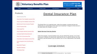 Dental Insurance Plan - Products - Voluntary Benefits Plan