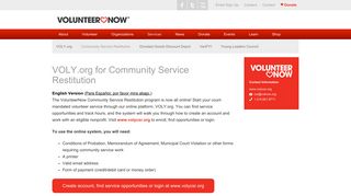 About Community Service Restitution | VolunteerNow
