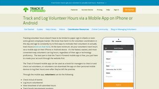 Track and Log Volunteer Hours via a Mobile App on iPhone or ...