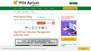 Top 10 Free Volunteer Management Software Tools | Wild Apricot Blog