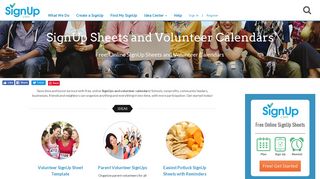 SignUp Sheets and Volunteer Calendars | SignUp.com