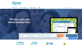 Free online sign up sheet, volunteer scheduling ... - SignUp.com