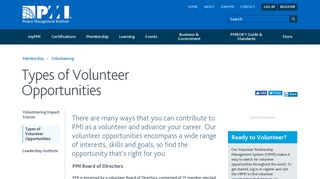 Volunteer Opportunities | PMI
