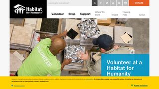 Volunteer at a Habitat for Humanity ReStore