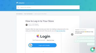 How to Log in to Your Store | Volusion Help Center