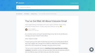 You've Got Mail: All About Volusion Email | Volusion V1 Help Center