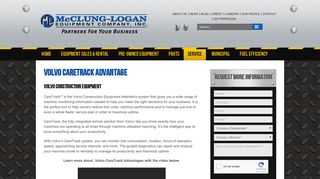 CareTrack Volvo Login - McClung-Logan Equipment Company