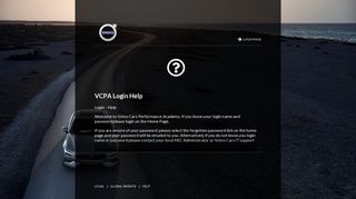 Help - Volvo Cars Performance Academy
