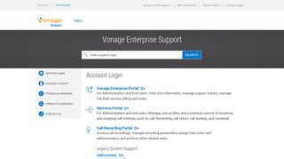Vonage Essentials | Account Login - Vonage Business Support