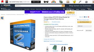 Amazon.com: Cisco-Linksys RT31P2 Wired Router for Vonage ...