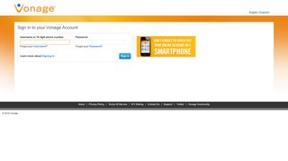 Vonage Online Account - Login - Vonage Support