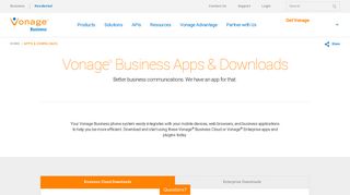 Download Apps - Vonage Business