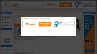 Vonage Retail : Bring the adapter from the store and activate your ...