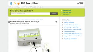How to Set Up the Vonets Wifi Bridge : EKM Support Desk