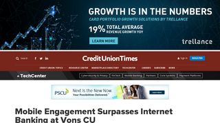 Mobile Engagement Surpasses Internet Banking at Vons CU | Credit ...