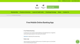 Free Mobile Online Banking App | Vons Credit Union