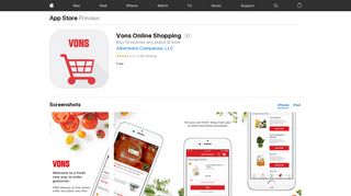 Vons Online Shopping on the App Store - iTunes - Apple