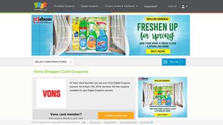 Vons Grocery Coupons, Digital Coupons & Loyalty Cards | Coupons ...