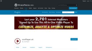 vooPlayer v4 | WordPress.org