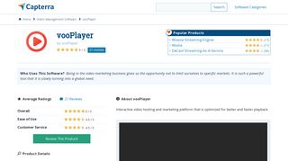 vooPlayer Reviews and Pricing - 2019 - Capterra