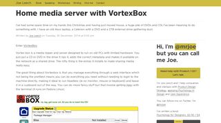 Home media server with VortexBox - Joe Leech @mrjoe