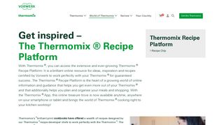 Thermomix Recipe Platform - Vorwerk Thermomix