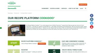 Our Recipe Platform Cookidoo® | Thermomix UK