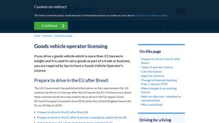 Goods vehicle operator licensing | nidirect