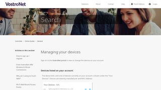 Managing your devices – VostroNet