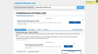 powersales.votenza.com at WI. Votenza Dealer Login – Login to ...