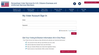 Overseas Vote | My Voter Account Login - Overseas Vote Foundation
