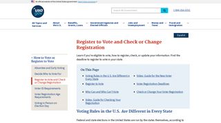 Register to Vote and Check or Change Registration | USAGov