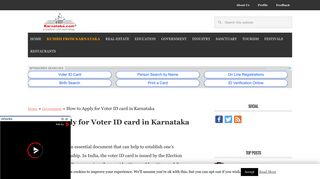 How to Apply for Voter ID card in Karnataka