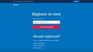 Voter Registration | USA.gov