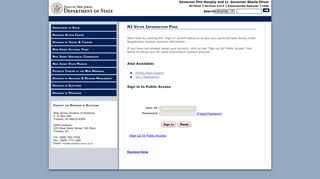 NJ Voter Information Page - NJ Voter Information Home Page